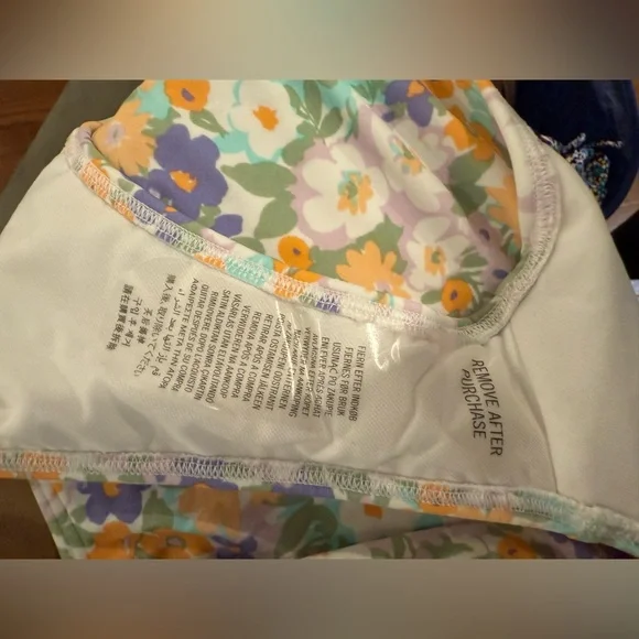 NWT Abercrombie Kids Floral Bralette Bikini Girls Size 17 18 Swim Beach Summer